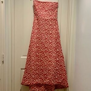 Agne’s b. Paris formal strapless pink ribbon dress